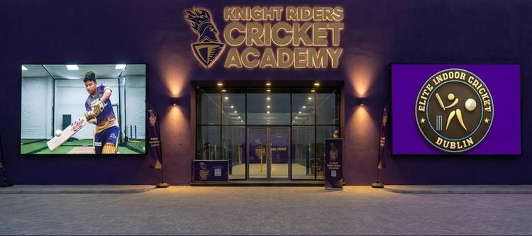 Knight Riders Cricket Academy storefront at Elite Indoor Cricket, Dublin